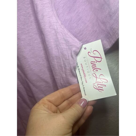 Pink Lily Vacation Vacay T-shirt New - Picture 3 of 4